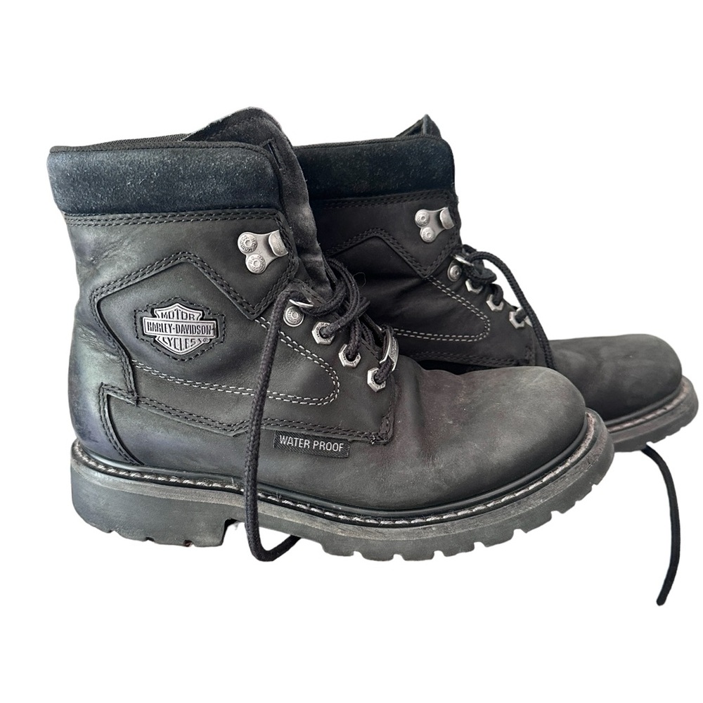 Harley-Davidson® Women's Riding Bedon Leather Waterproof Motorcycle Boots D87150